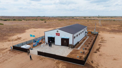 В приграничном селе Бокейхан открыто пожарное депо